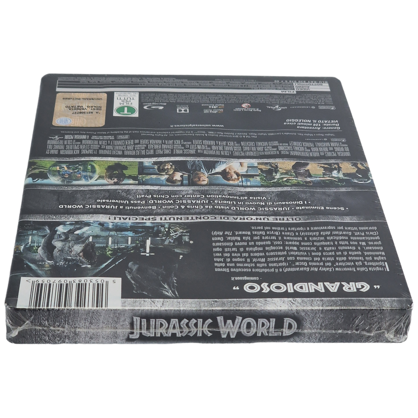 Jurassic World  2015  Blu-ray  SteelBook  Chris Pratt  2016  Region  B