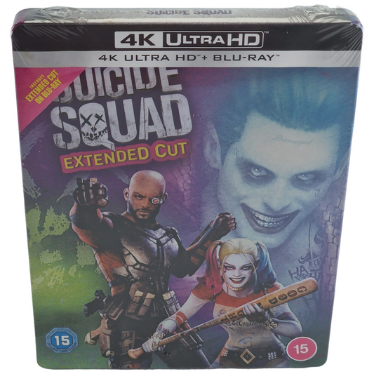 Suicide Squad 2016 4K Ultra HD Blu-ray +Blu-ray SteelBook Zavvi 2020 Zone Libre