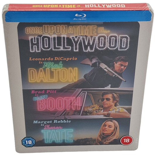 Once Upon a Time in Hollywood Blu-ray Steelbook Zavvi DiCaprio,Brad Pitt[-18] B