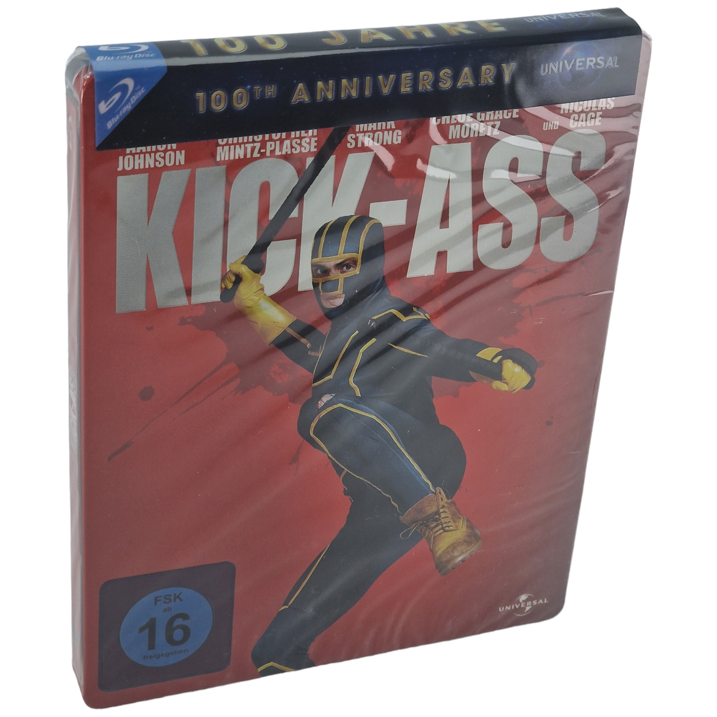 Kick-Ass Blu-ray Steelbook Taylor-Johnson 100e anniversaire d'Universal Zone B