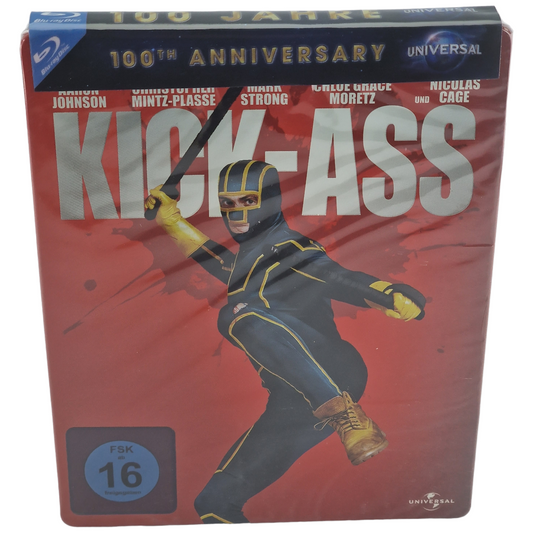 Kick-Ass Blu-ray Steelbook Taylor-Johnson 100e anniversaire d'Universal Zone B