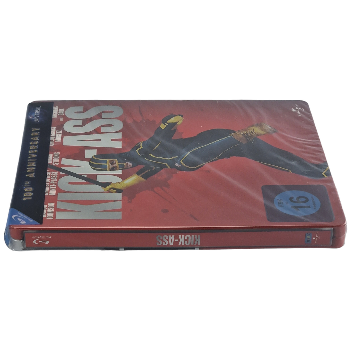 Kick-Ass Blu-ray Steelbook Taylor-Johnson 100e anniversaire d'Universal Zone B