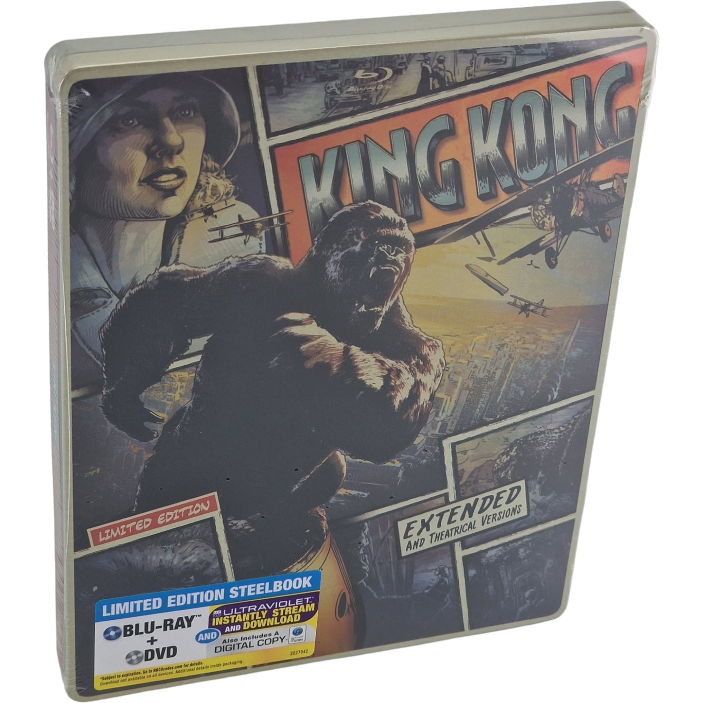 King Kong Blu-ray + DVD Steelbook Comic Book édition limitée 2014 Région Libre