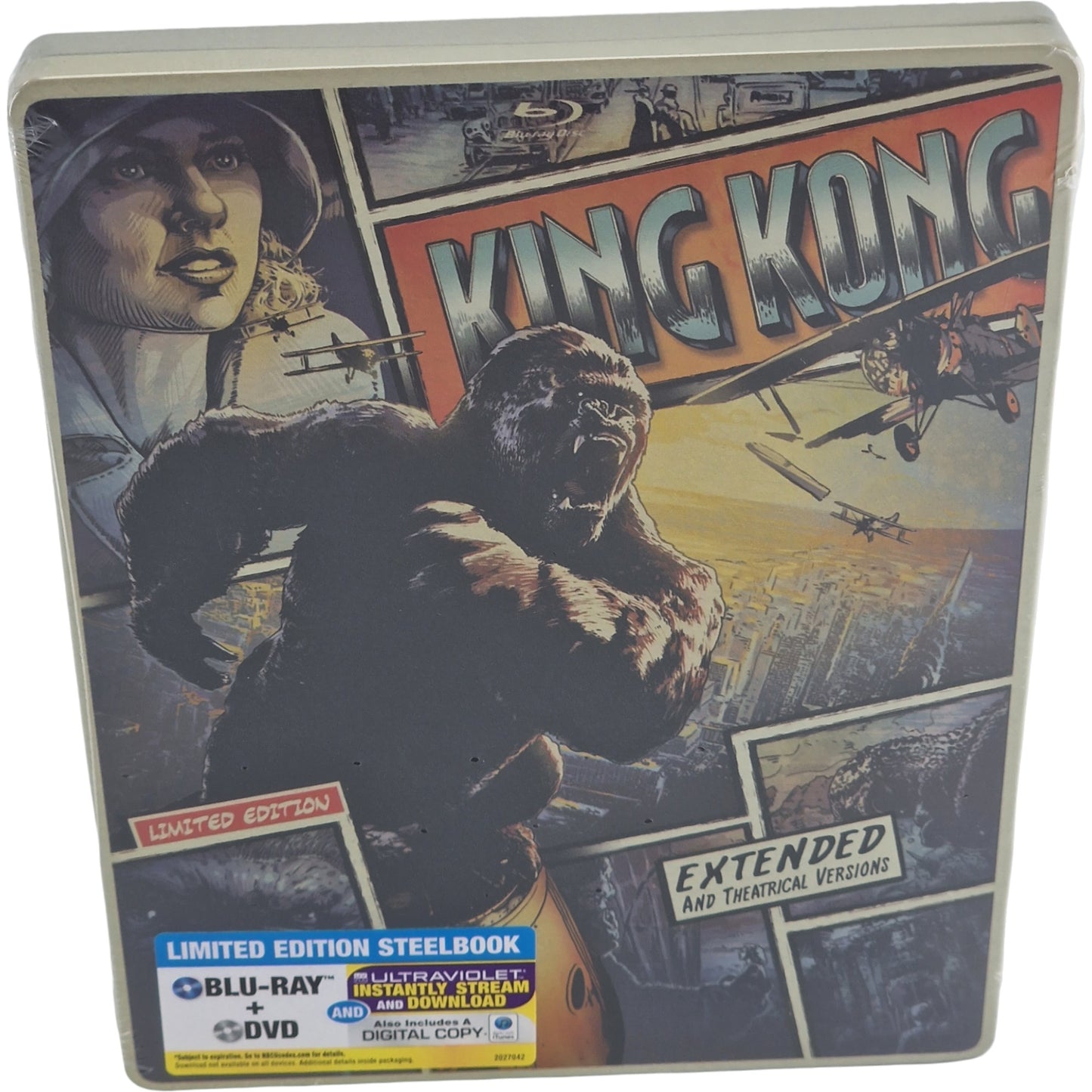 King Kong Blu-ray + DVD Steelbook Comic Book édition limitée 2014 Région Libre