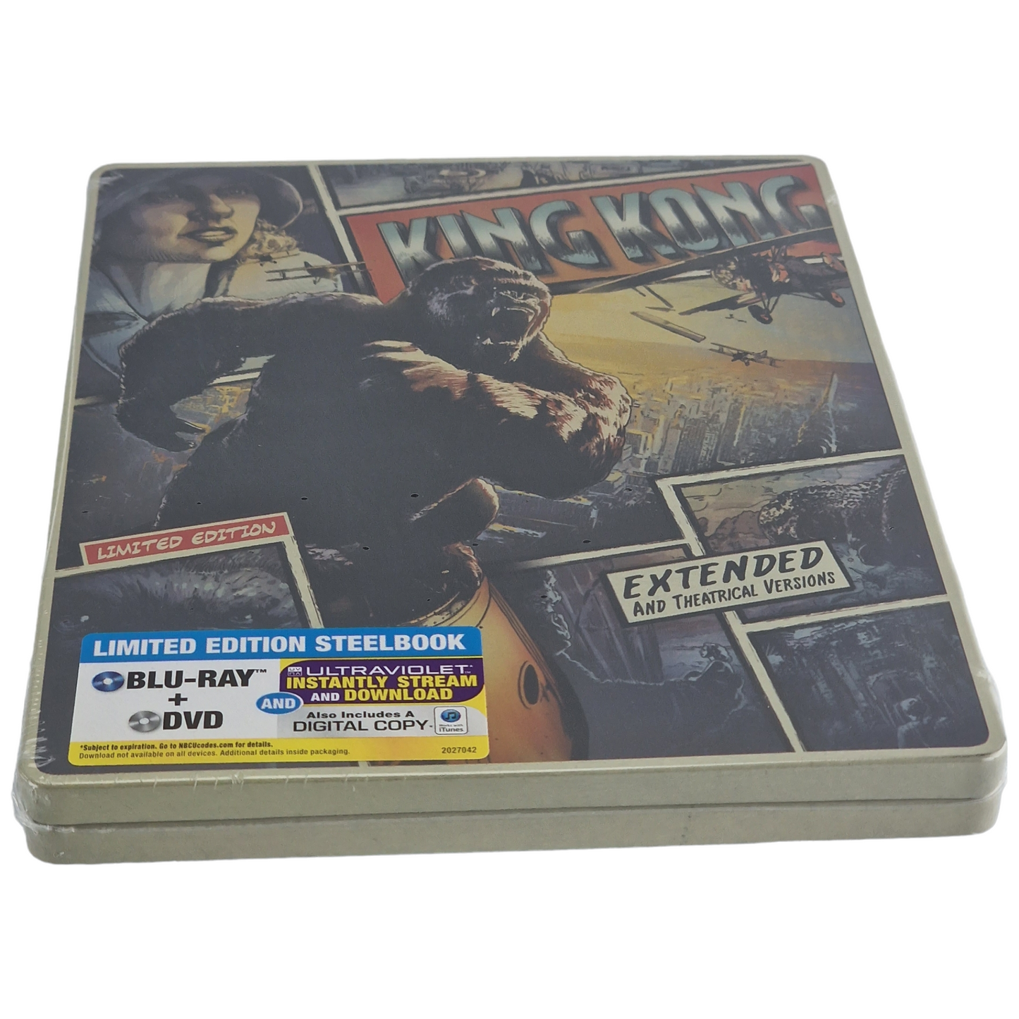 King Kong Blu-ray + DVD Steelbook Comic Book édition limitée 2014 Région Libre