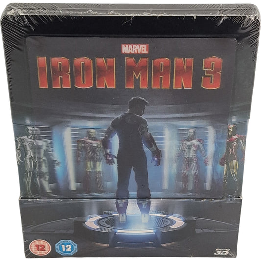 Iron Man 3 Blu-ray 3D + 2D SteelBook Exclusif Zavvi Lenticulaire Zone Libre 2015