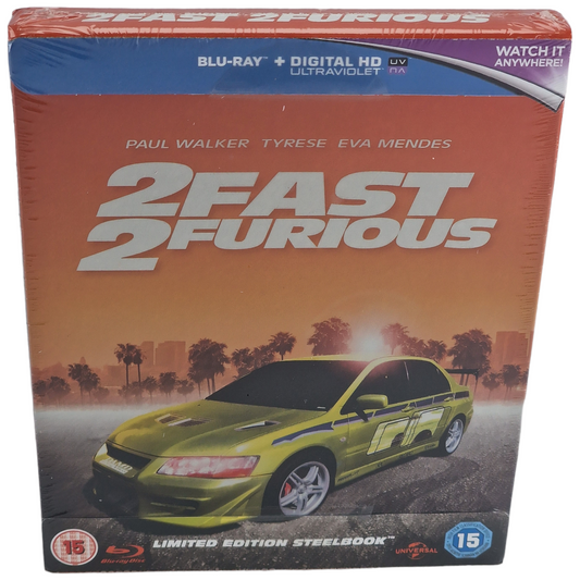 2 Fast 2 Furious Blu-ray steelbook Zavvi UK Limitée 2000 Copies 2015 Region B