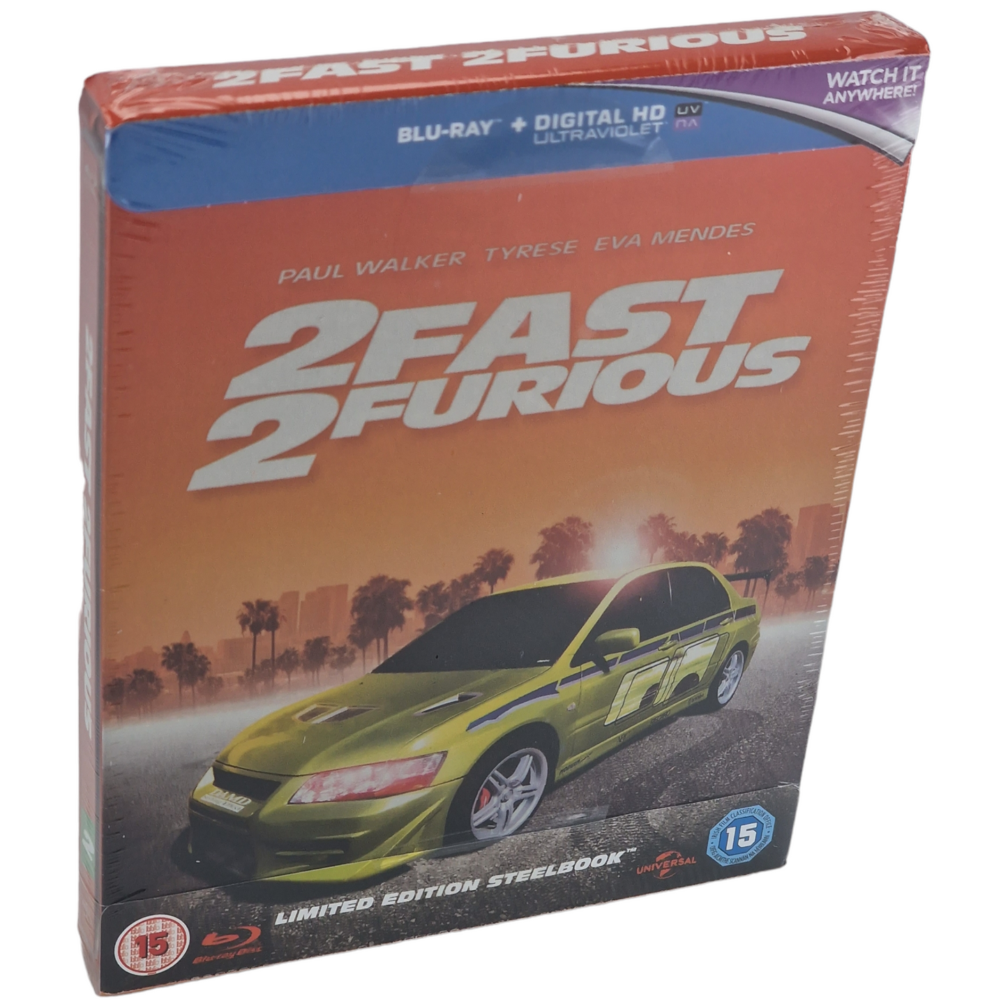 2 Fast 2 Furious Blu-ray steelbook Zavvi UK Limitée 2000 Copies 2015 Region B