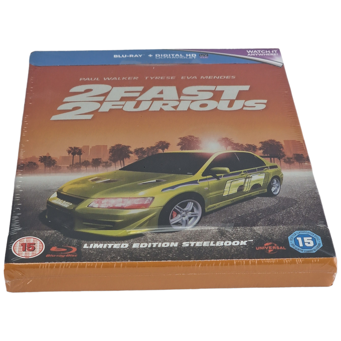 2 Fast 2 Furious Blu-ray steelbook Zavvi UK Limitée 2000 Copies 2015 Region B