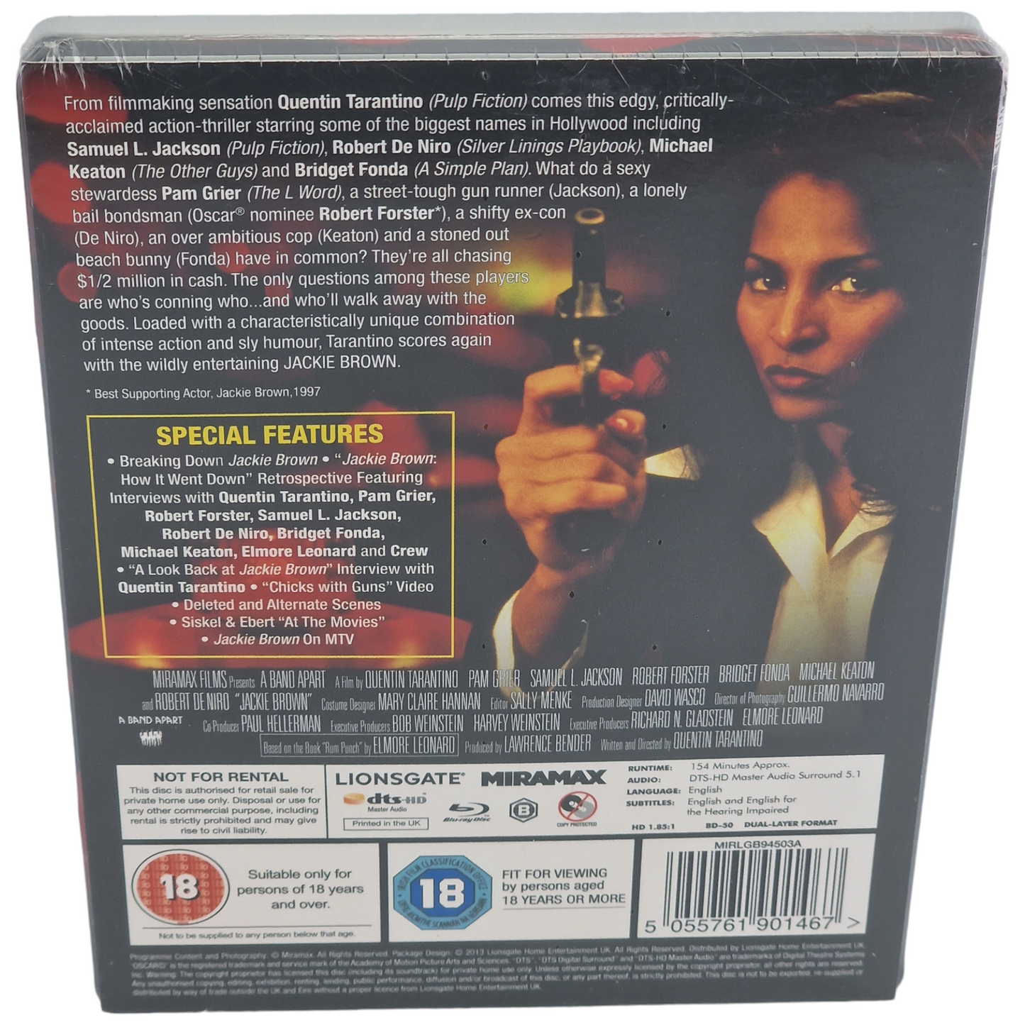 Jackie Brown Blu-ray SteelBook Zavvi limitée Quentin Tarantino Region B [-18]