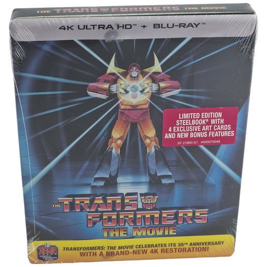 Transformers: Le film Animation 4K Ultra HD + Blu-ray Steelbook 2021 Région A