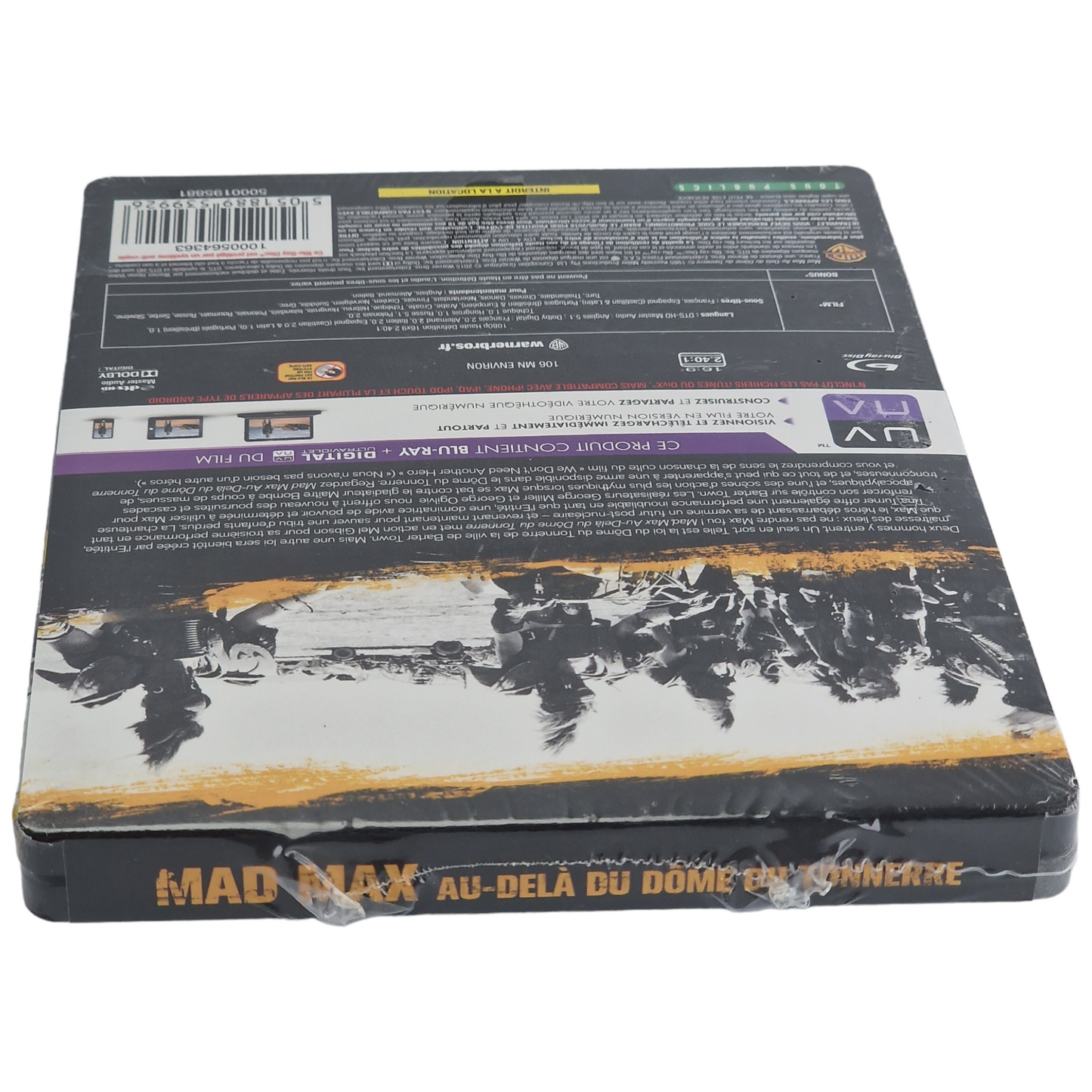 Mad Max 3: Au-delà du Dôme de Tonnerre 1985 Blu-ray SteelBook Limitée Zone Libre