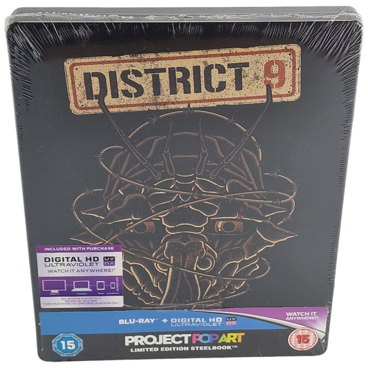 District 9 Blu-ray Steelbook Zavvi limitée à 2000 exemplaires  2015 Region Libre