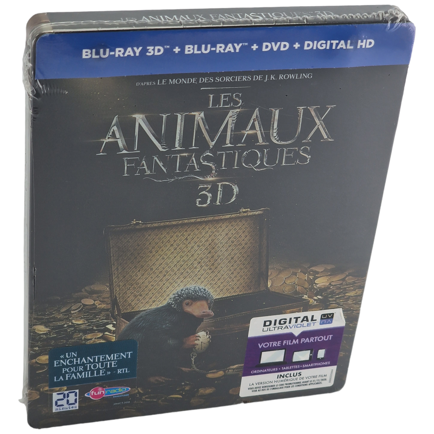 Les Animaux Fantastiques Blu-ray 3D + Blu-ray Steelbook 2017 Region Libre