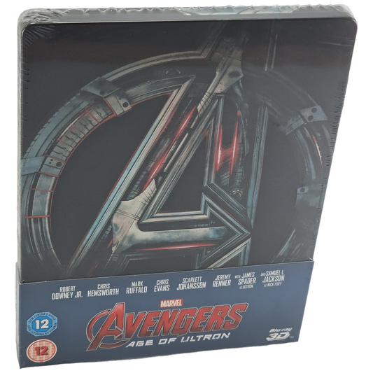 Avengers:Age of Ultron Blu-ray 3D + 2D Steelbook Zavvi Limitée 2015 Région Libre