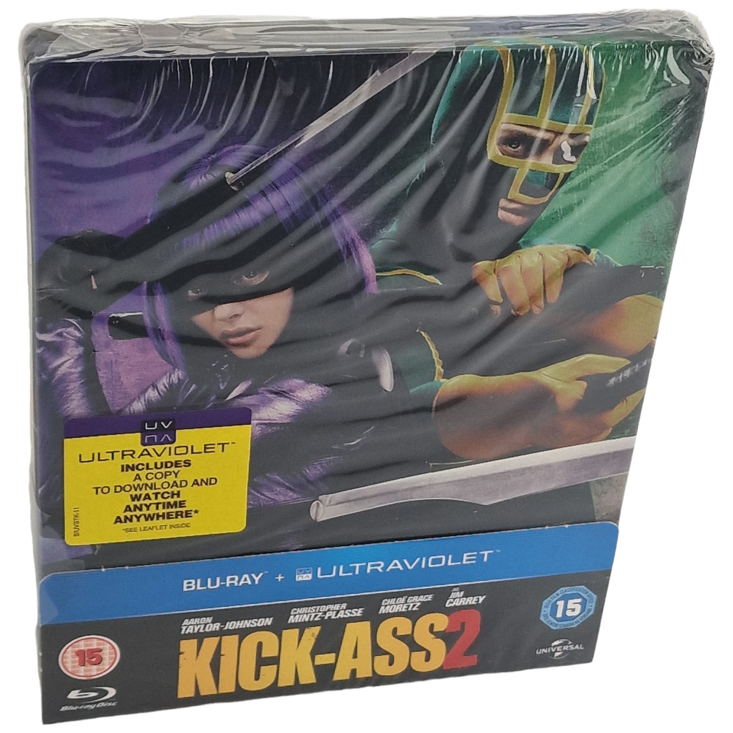 Kick-Ass 2 Blu-ray SteelBook Édition Limitée Taylor-Johnson 2013 Region Libre