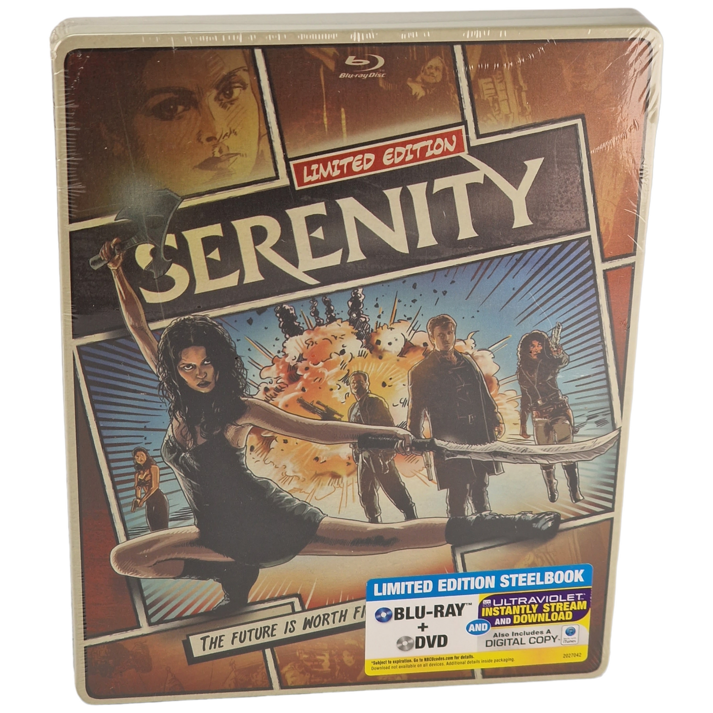 Serenity 2005 Blu-ray + DVD SteelBook Comic book édition 2013 Region Libre