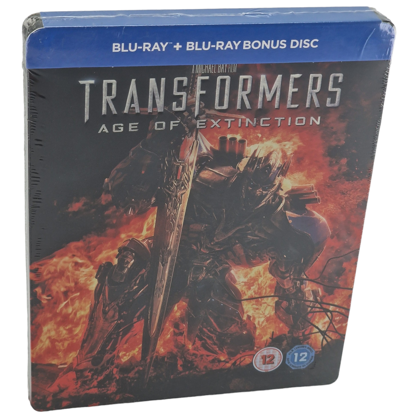 Transformers 4: Age of Extinction Blu-ray + DVD  Steelbook  Mark Wahlberg B