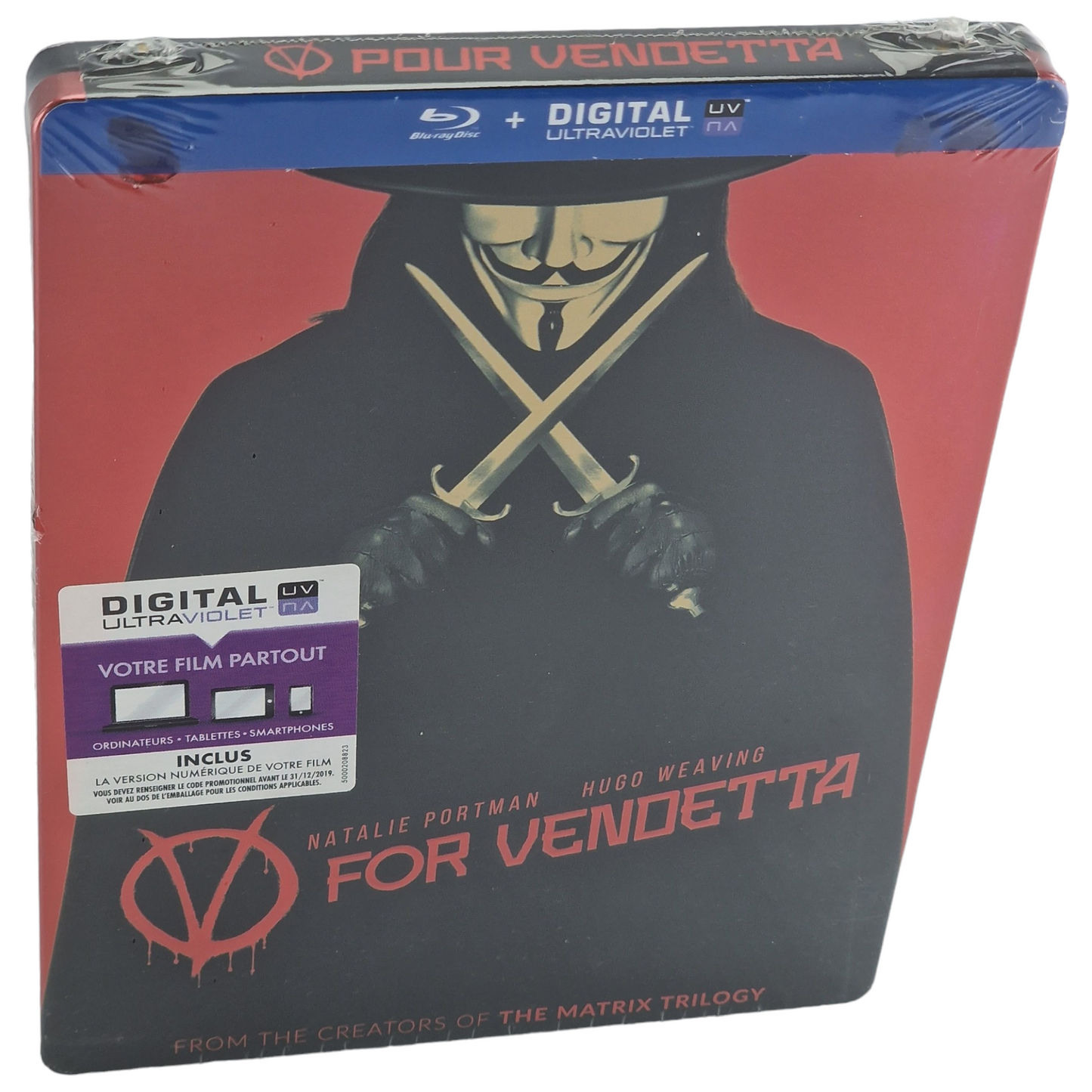 V for Vendetta 2005  Blu-ray  SteelBook Natalie Portman  2016 Region B [-18]