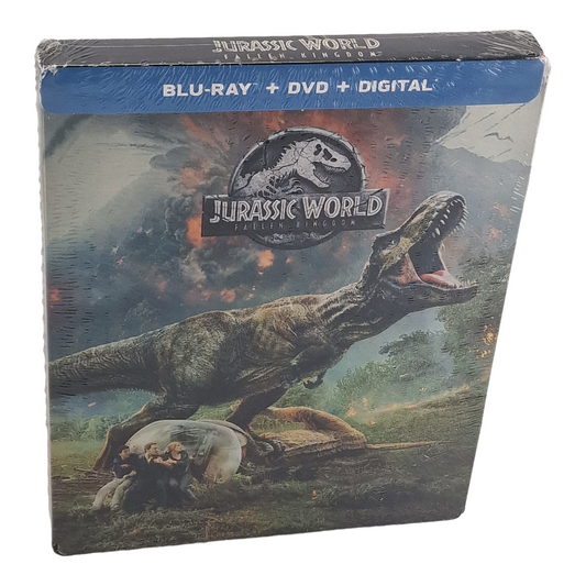 Jurassic World: Fallen Kingdom Blu-ray + DVD + Digital HD SteelBook  Region A