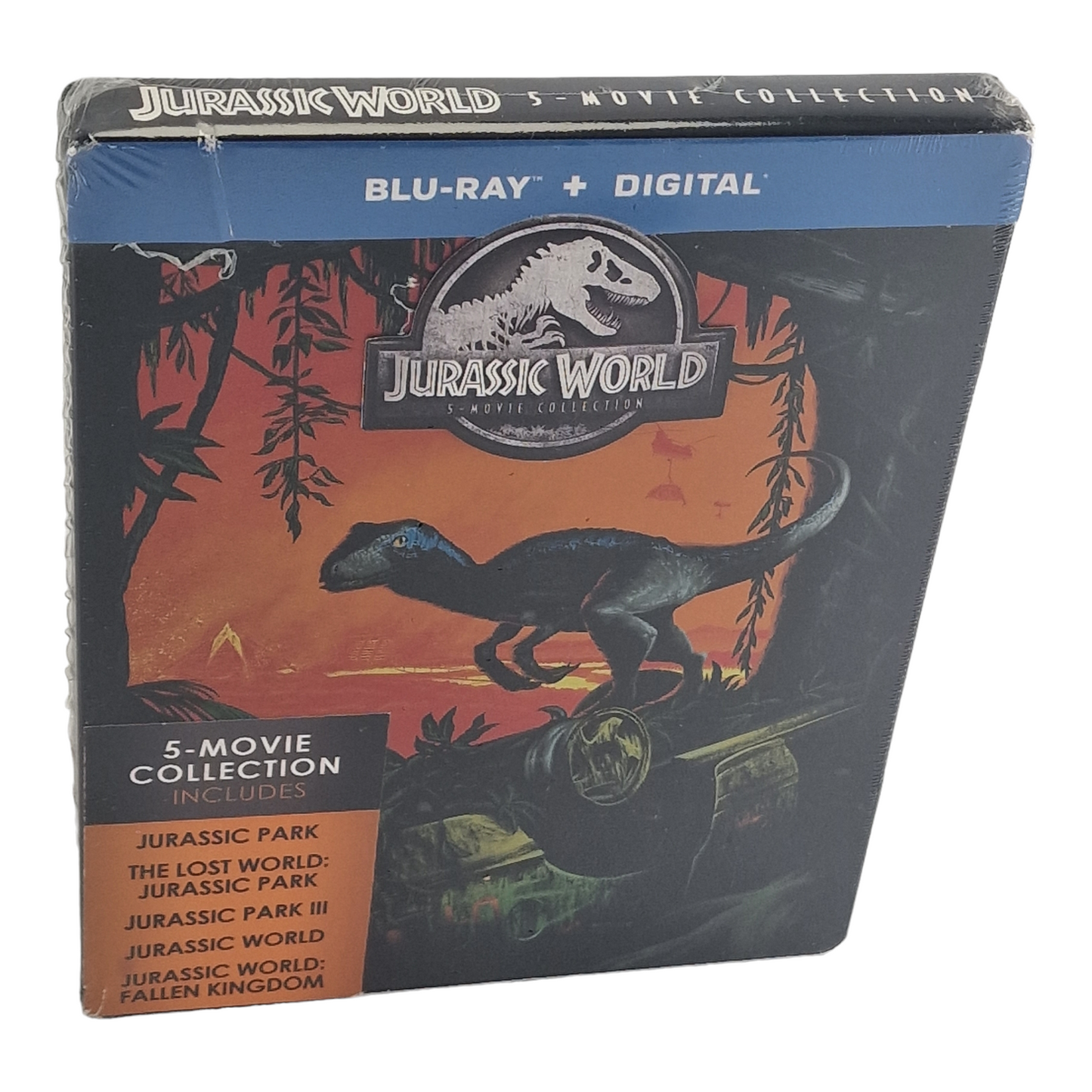 Jurassic World : Collection 5 films Blu-ray SteelBook 2018 Spielberg Region  A