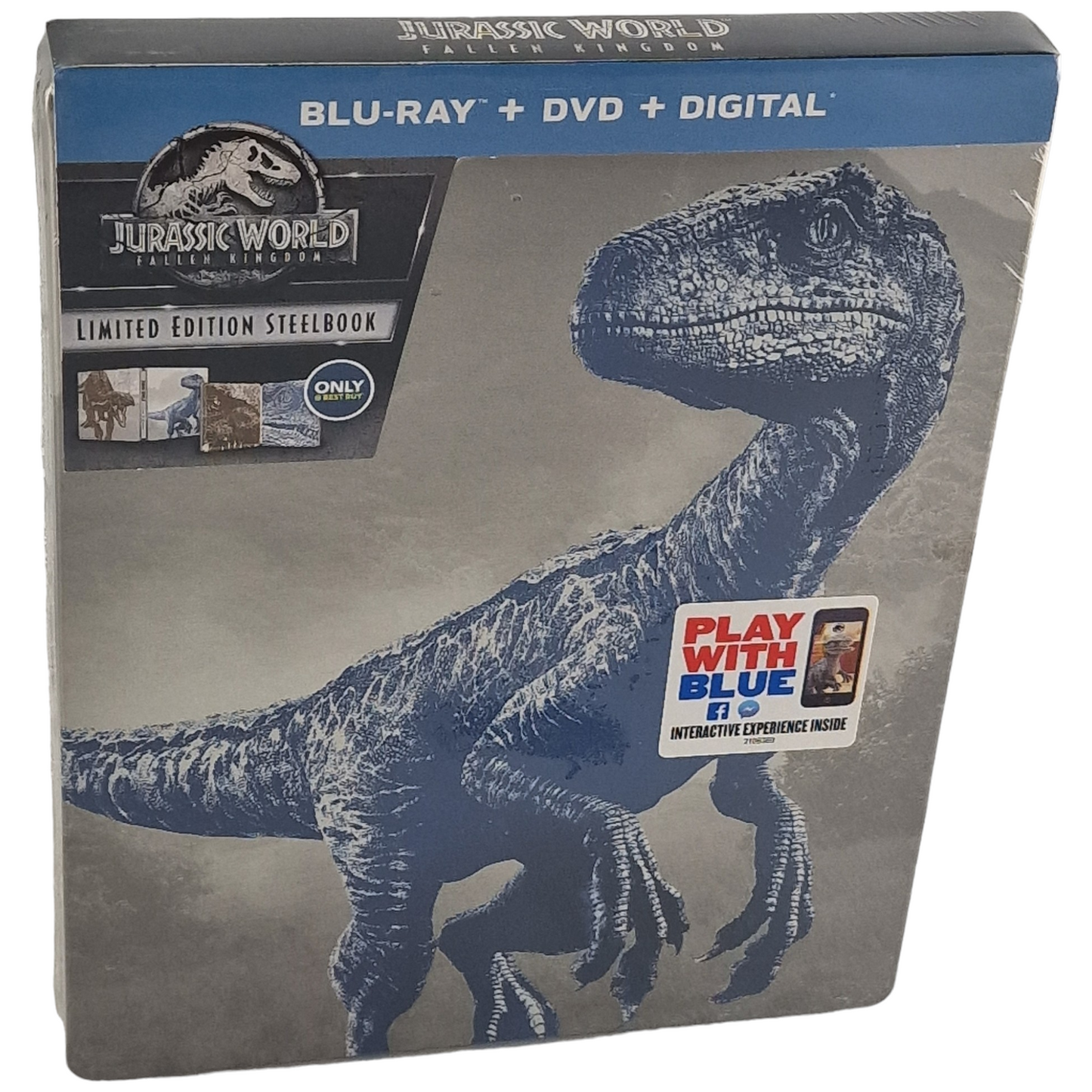 Jurassic World: Fallen Kingdom Blu-ray + DVD  SteelBook  Chris Pratt 2018 A