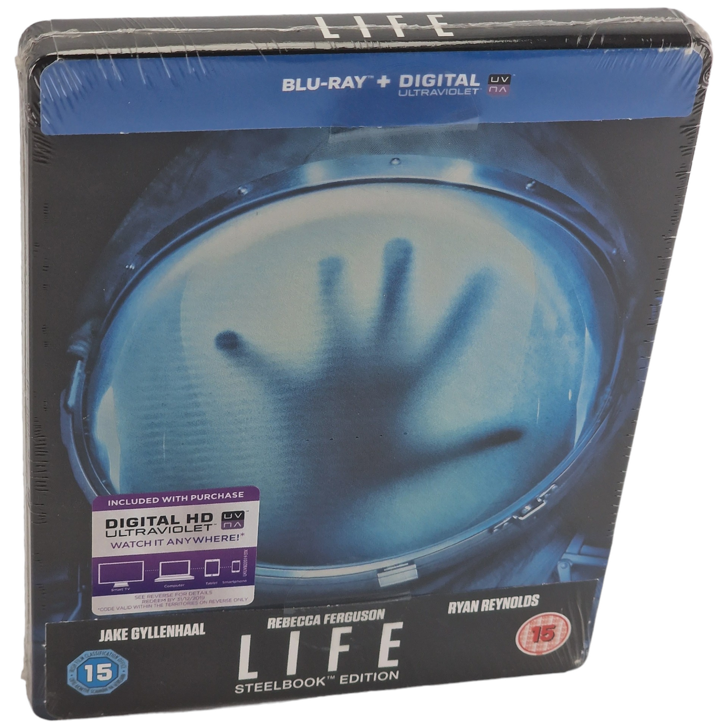 Life Blu-ray Steelbook Blu-Ray  Jake Gyllenhaal , Ryan Reynolds, 2017 Region B