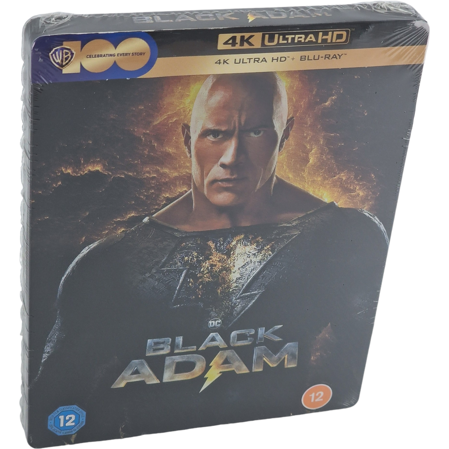 Black Adam  4K Ultra HD + Blu-Ray Steelbook  Dwayne Johnson 2023 Region B