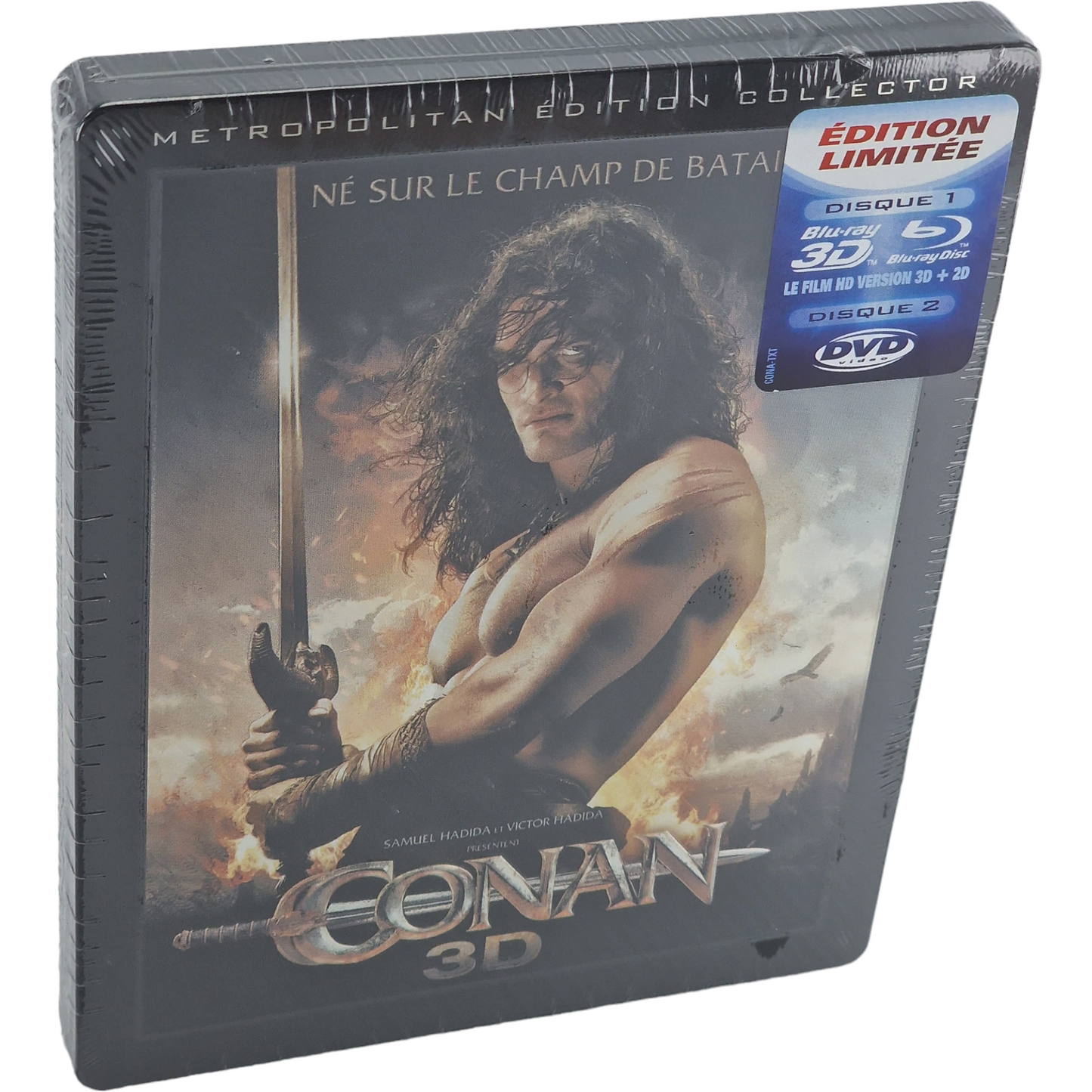 Conan le Barbare [3 Disques Blu-ray 3D + Blu-ray +DVD] SteelBook  2011 Region B