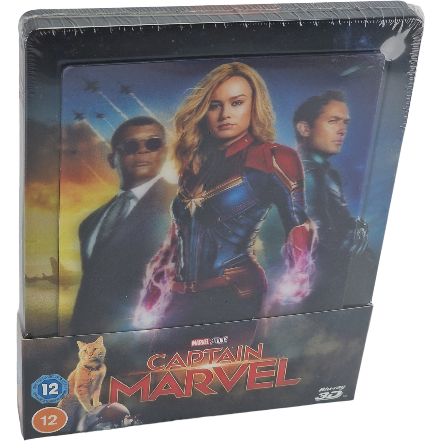 Captain Marvel Blu-ray 3D + Blu-ray SteelBook Lenticulaire Zavvi 2020 Zone Libre