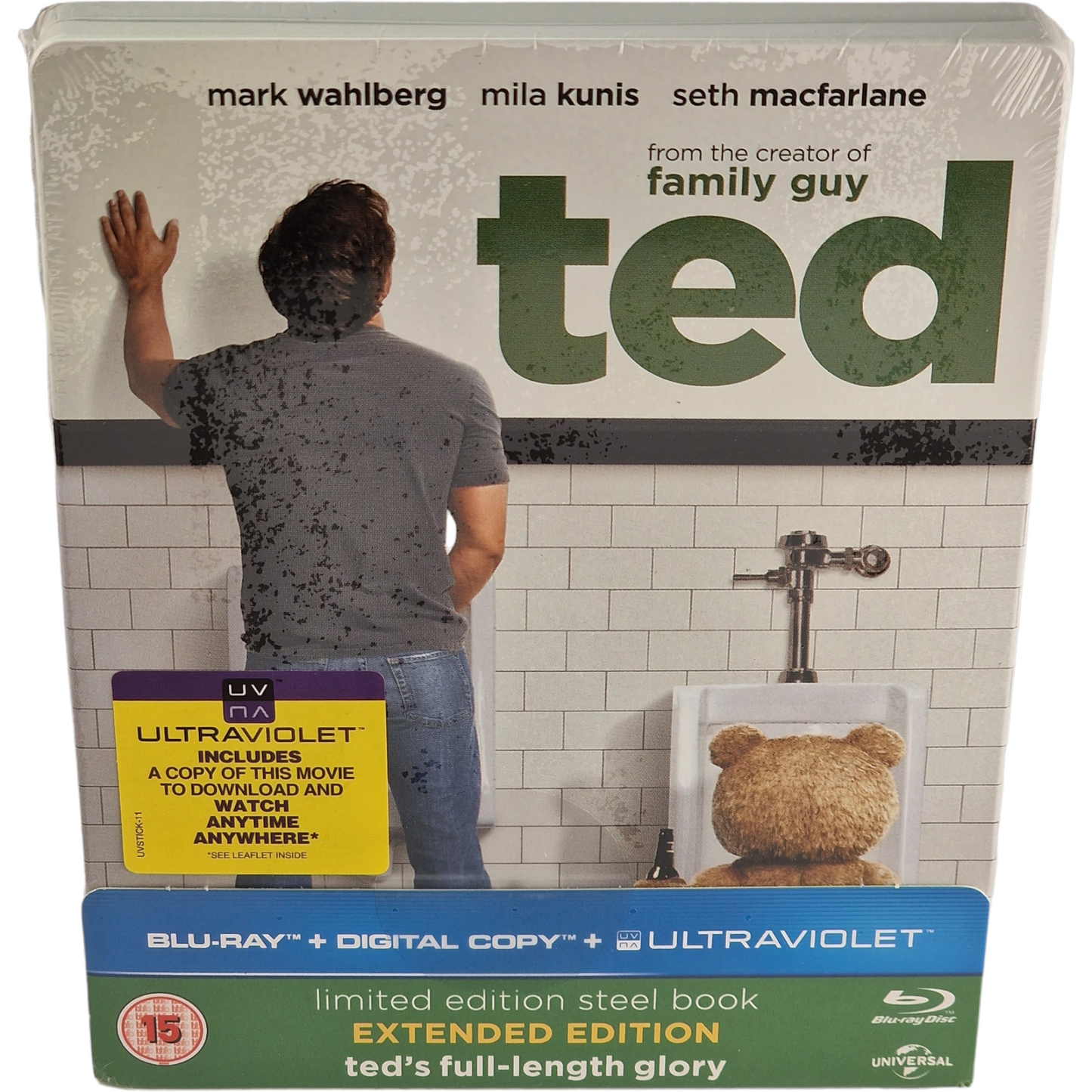 Ted Blu-Ray Steelbook édition étendue Limitée Zavvi Mark Wahlberg region Libre