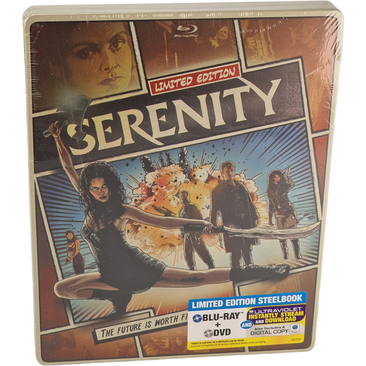 Serenity 2005 Blu-ray + DVD SteelBook Comic book édition 2013 Region Libre