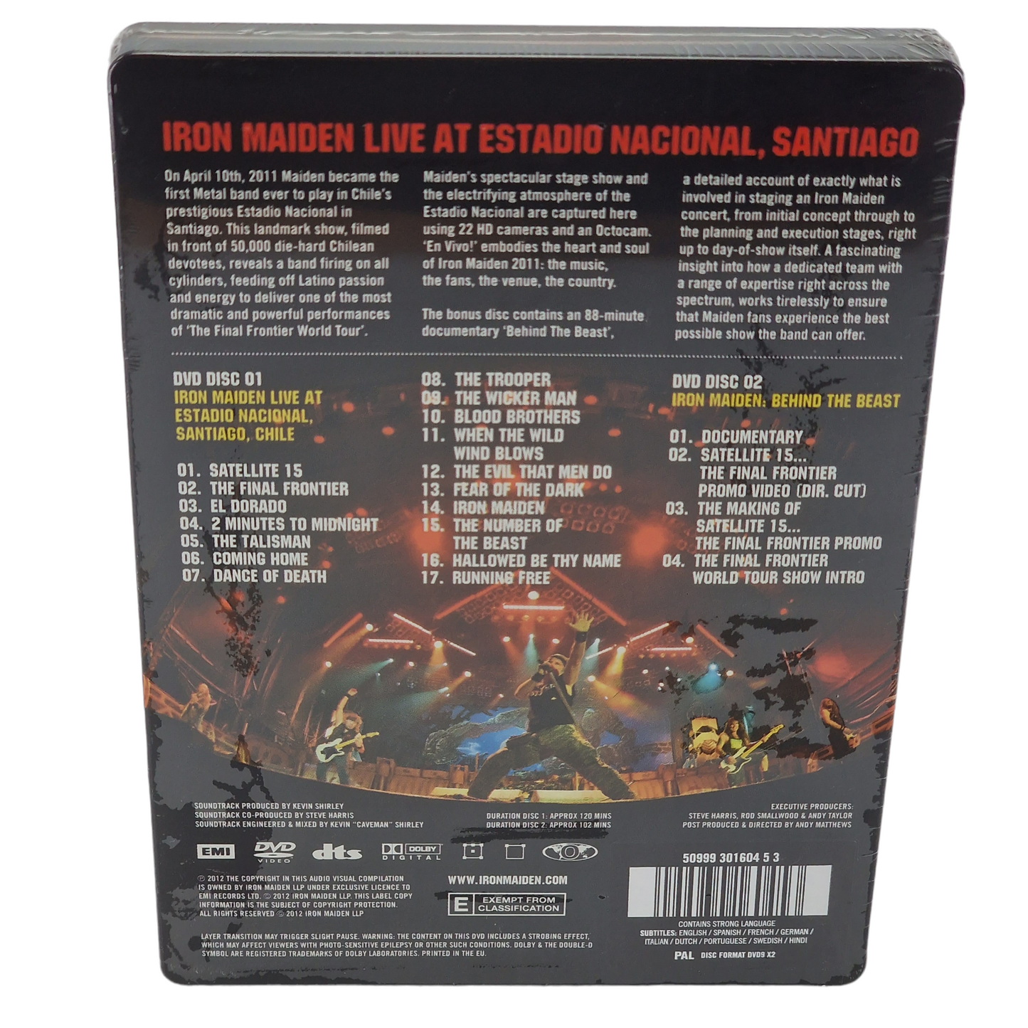 Iron Maiden – En Vivo! (Steelbook Edition) 2 DVD (Live At Estadio Nacional, Santiago)