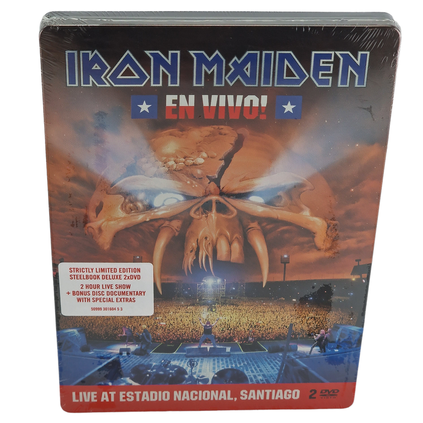 Iron Maiden – En Vivo! (Steelbook Edition) 2 DVD (Live At Estadio Nacional, Santiago)