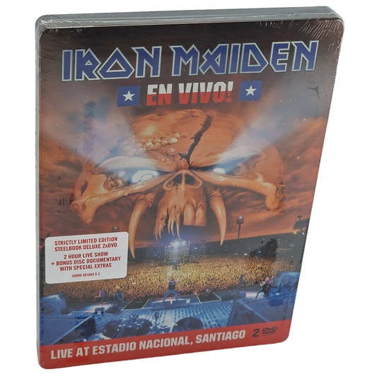 Iron Maiden – En Vivo! (Steelbook Edition) 2 DVD (Live At Estadio Nacional, Santiago)