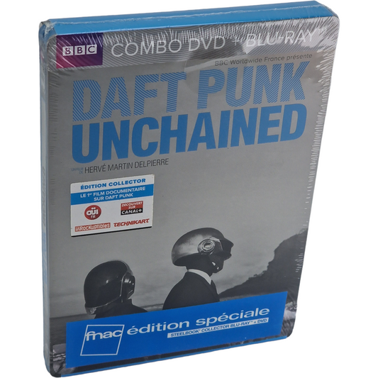 Daft Punk Unchained (2015) (Steelbook Edition) (Blu-Ray & DVD Combo)  Reg.A/B/C