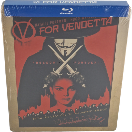 V For Vendetta  Natalie Portman 2005  Blu-ray SteelBook 2013 Region Libre [-18]