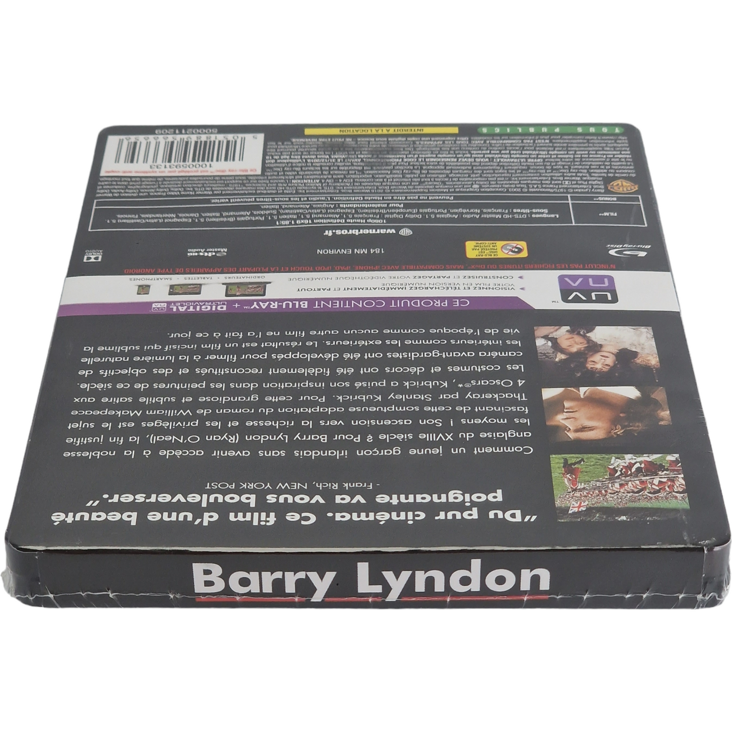 Barry Lyndon 1975 Stanley Kubrick Blu-ray SteelBook Collection Fnac  Region B