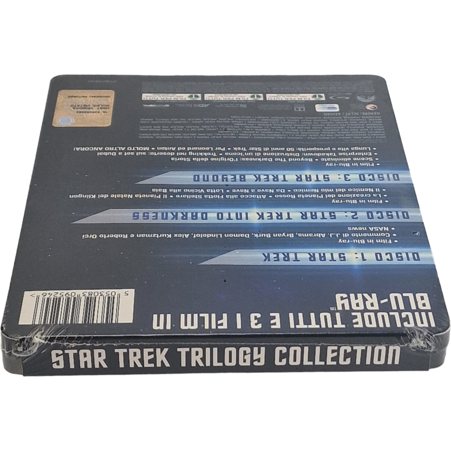 Star Trek Collection 3 Films Blu-ray SteelBook Limitée Chris Pine 2016 Zone B