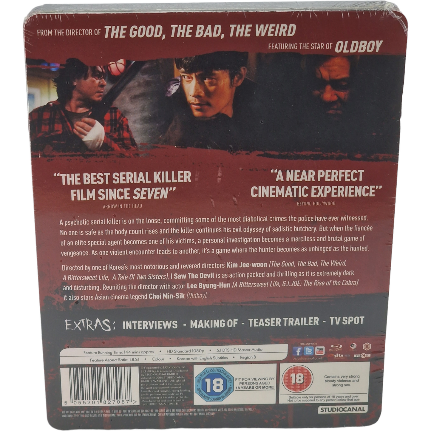 I Saw the Devil SteelBook Blu-ray 악마를 보았다 Zavvi limitée 2000 Ex Region B [-18]