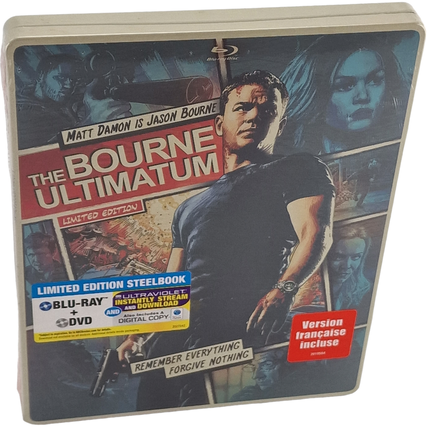 The Bourne Ultimatum : Blu-ray + DVD steelbook Comic Book édition  2014 Zone A