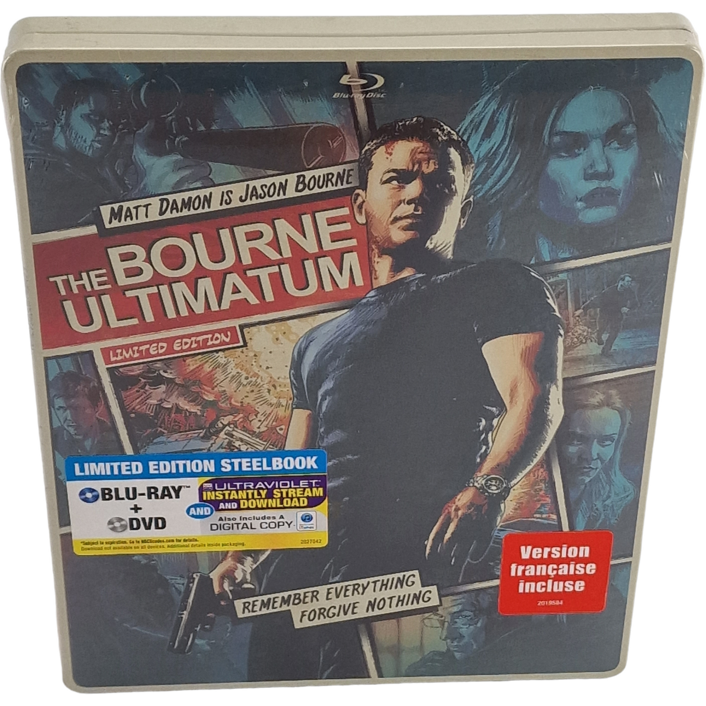 The Bourne Ultimatum : Blu-ray + DVD steelbook Comic Book édition  2014 Zone A