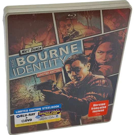 The Bourne Identity : Blu-ray + DVD Steelbook  Comic Book édition  2014 Zone A