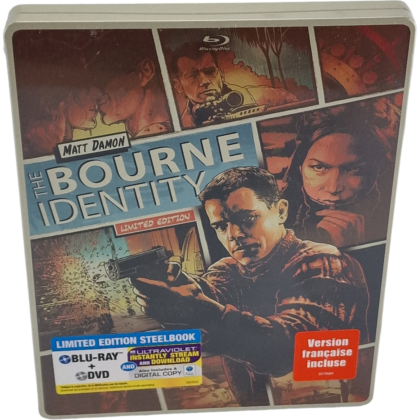 The Bourne Identity : Blu-ray + DVD Steelbook  Comic Book édition  2014 Zone A