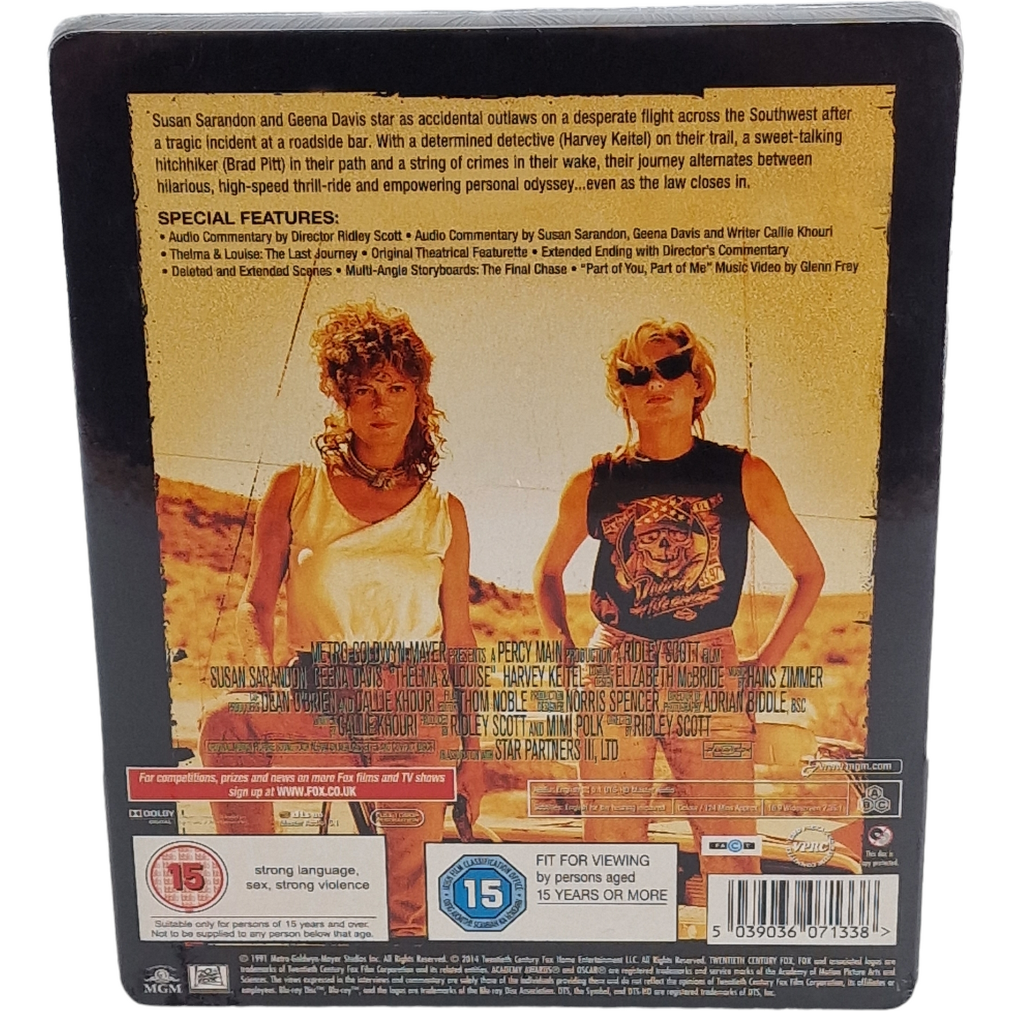 Thelma & Louise 91 Ridley Scott Blu-ray Steelbook MetalPak Susan Sarandon Libre