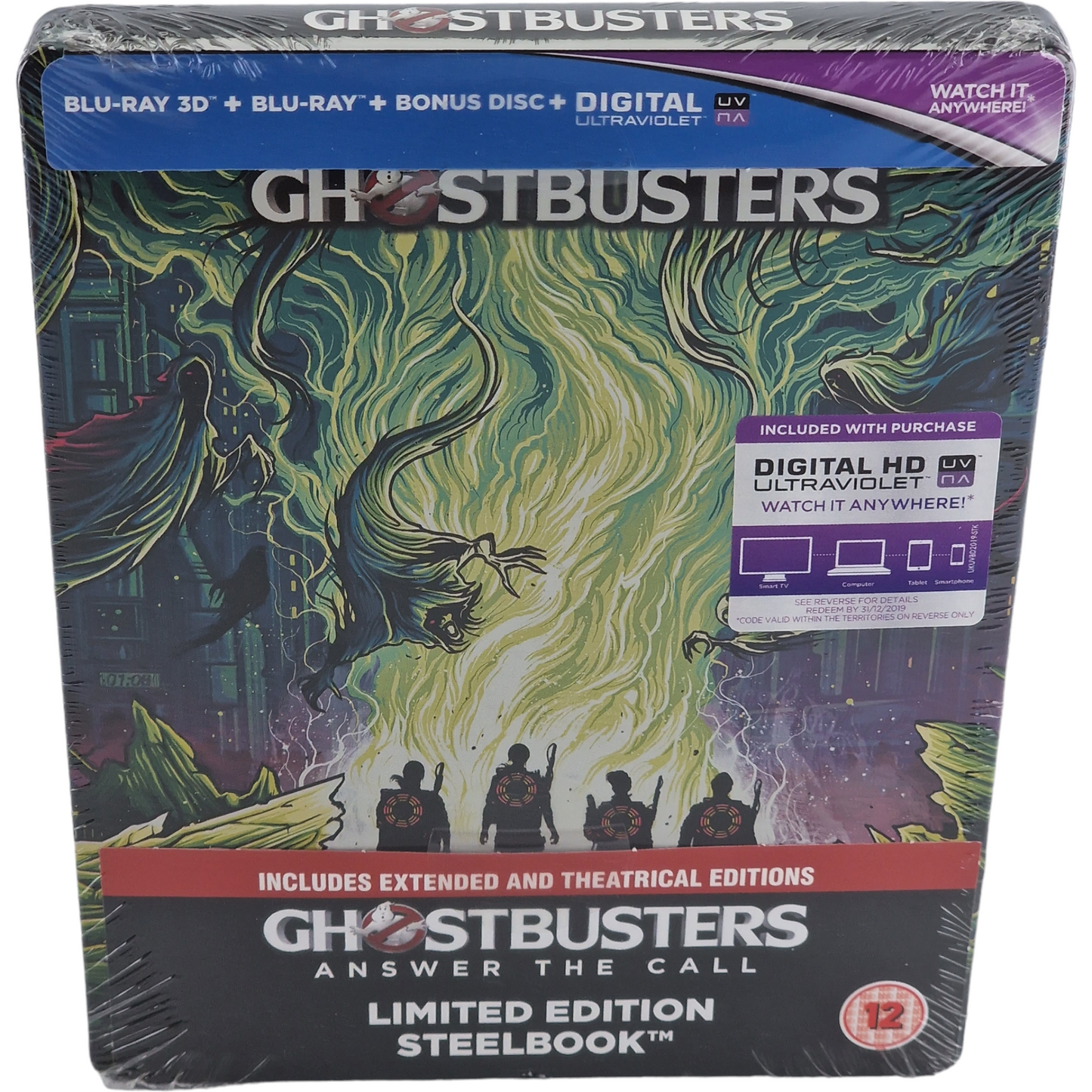 Ghostbusters : Blu-ray 3D + Blu-ray  Steelbook 2016 Zavvi Limitée 2 Cuts Libre