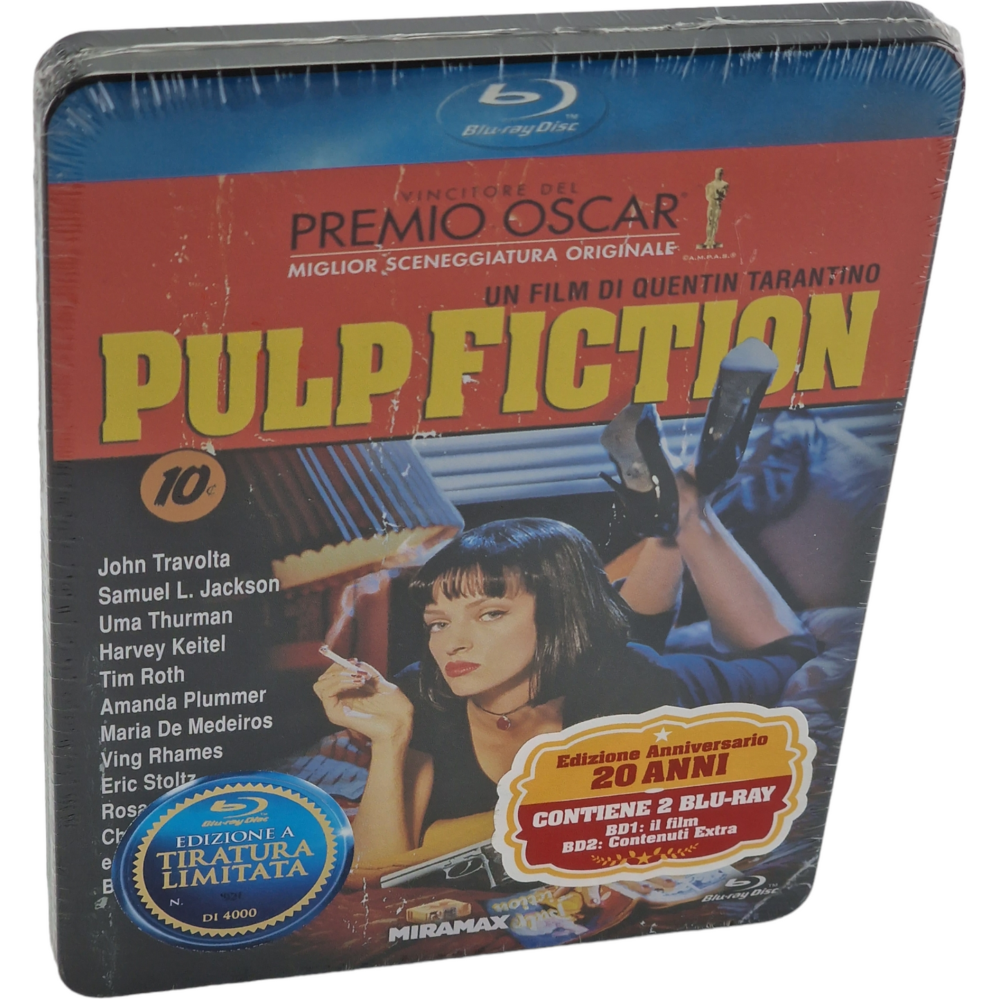 Pulp Fiction 1994  Blu-ray SteelBook Metal Box  limitée Tarantino 2014 Zone B