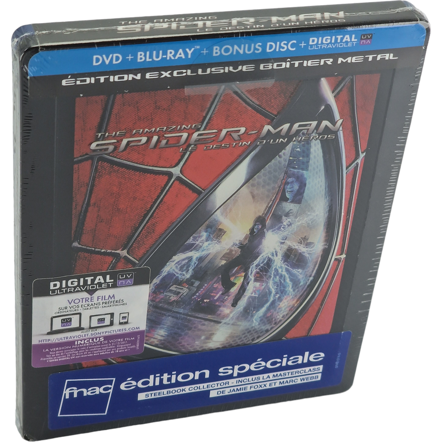 The Amazing Spider-Man 2 Blu-ray + DVD SteelBook   Limitée Fnac 2014  Zone Libre