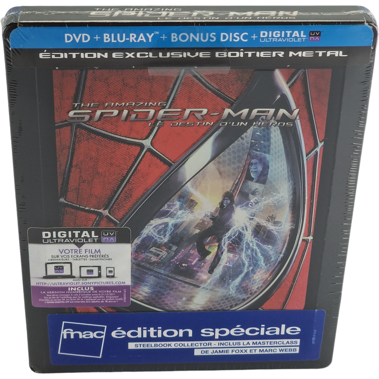 The Amazing Spider-Man 2 Blu-ray + DVD SteelBook   Limitée Fnac 2014  Zone Libre