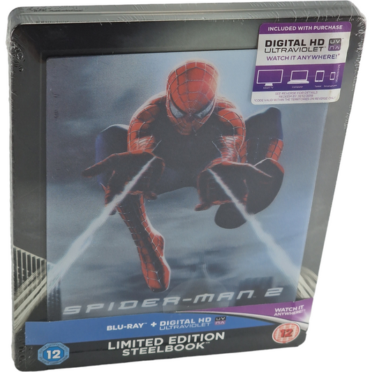 Spider-Man 2 Blu-ray SteelBook Lenticulaire Zavvi Marvel  2 Cuts 2016 Zone B